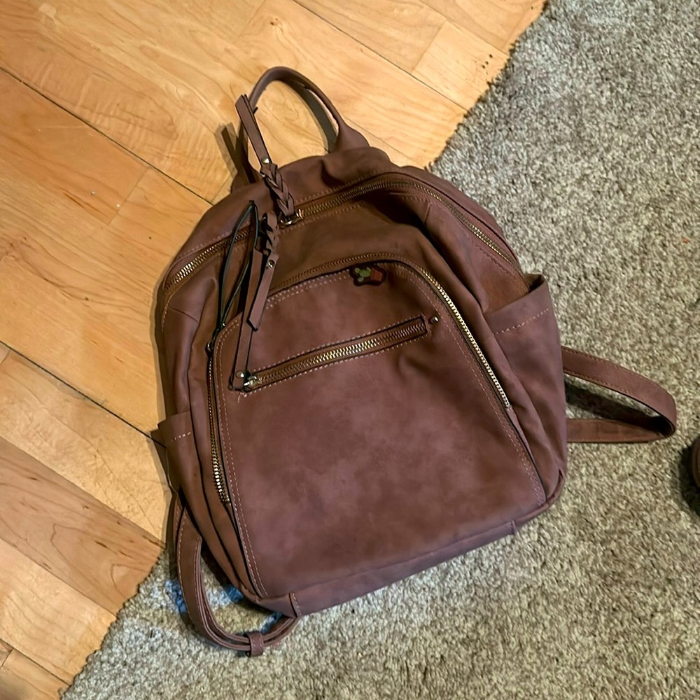 Pink Mauve Organized Multi Pocket Pink Backpack